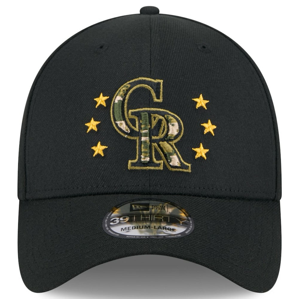 Colorado Rockies New Era 2024 Armed Forces Day 39THIRTY Flex Hat - MLB