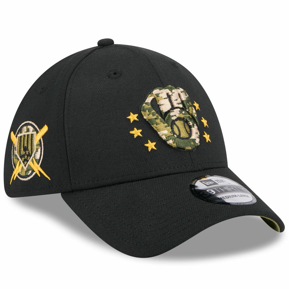 Milwaukee Brewers New Era 2024 Armed Forces Day 39THIRTY Flex Hat - MLB