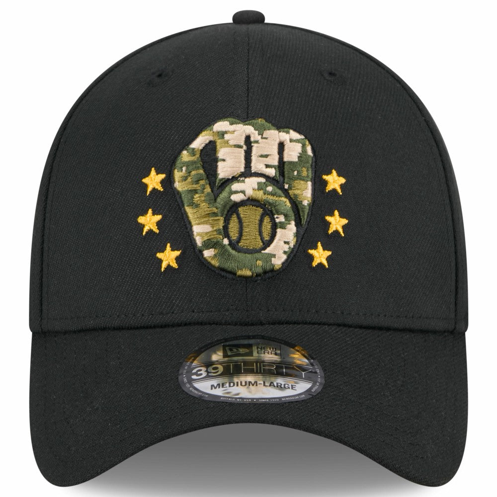 Milwaukee Brewers New Era 2024 Armed Forces Day 39THIRTY Flex Hat - MLB