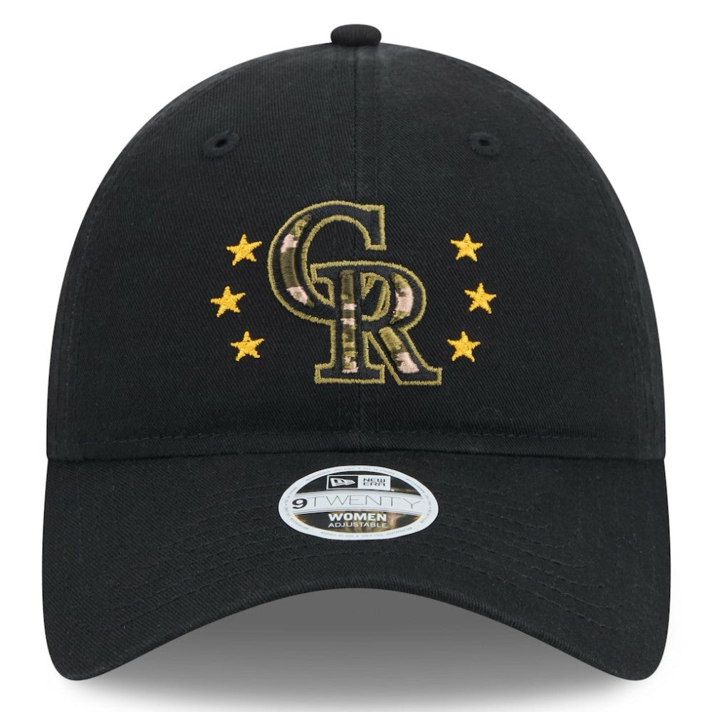 Colorado Rockies New Era Women's 2024 Armed Forces Day 9TWENTY Adjustable Hat - MLB