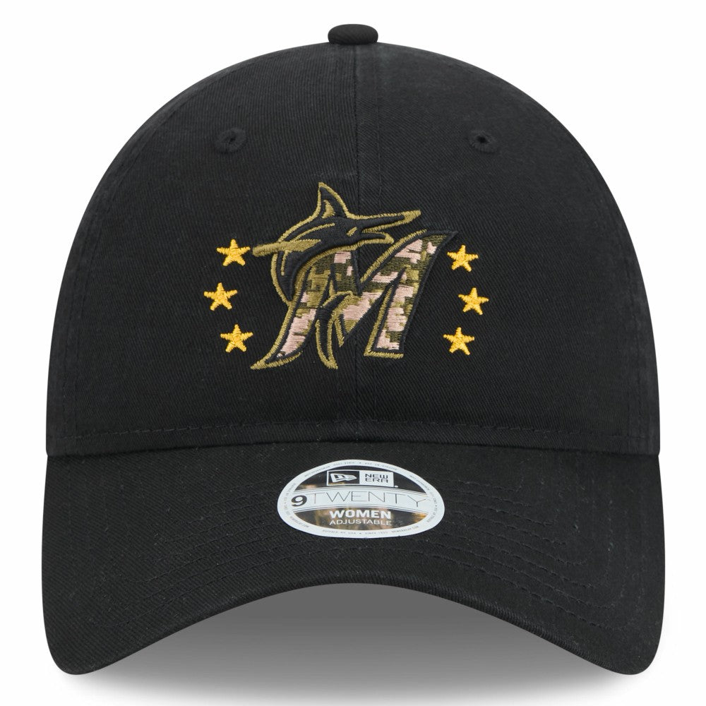 Miami Marlins New Era Women's 2024 Armed Forces Day 9TWENTY Adjustable Hat - MLB