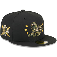Athletics New Era 2024 Armed Forces Day On-Field 59FIFTY Fitted Hat - MLB
