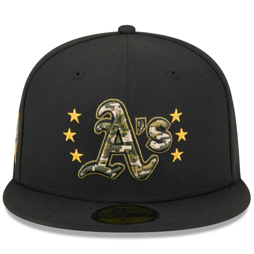 Athletics New Era 2024 Armed Forces Day On-Field 59FIFTY Fitted Hat - MLB