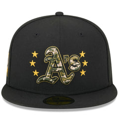 Athletics New Era 2024 Armed Forces Day On-Field 59FIFTY Fitted Hat - MLB