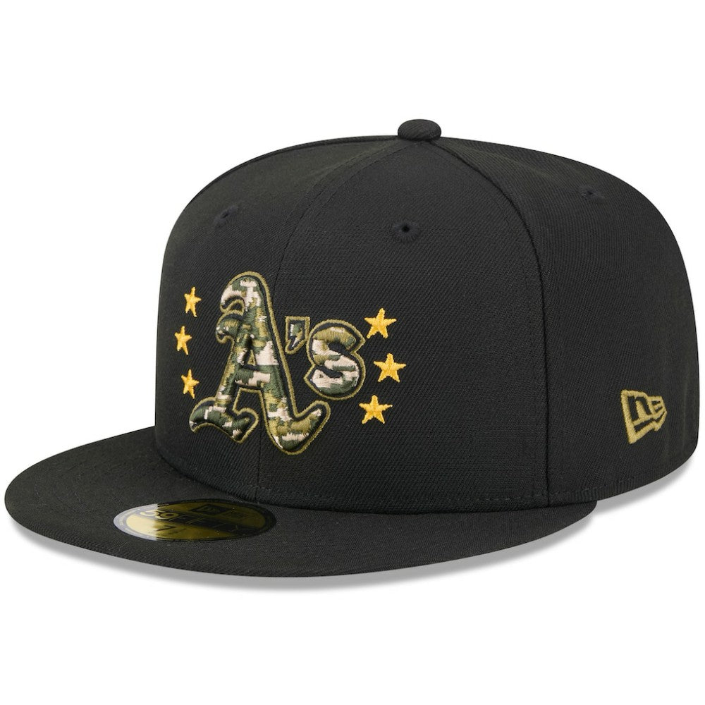 Athletics New Era 2024 Armed Forces Day On-Field 59FIFTY Fitted Hat - MLB