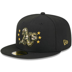 Athletics New Era 2024 Armed Forces Day On-Field 59FIFTY Fitted Hat - MLB