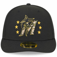 Miami Marlins New Era 2024 Armed Forces Day Low Profile 59FIFTY Fitted Hat - MLB