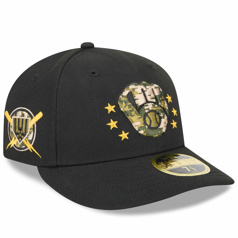 Milwaukee Brewers New Era 2024 Armed Forces Day Low Profile 59FIFTY Fitted Hat - MLB