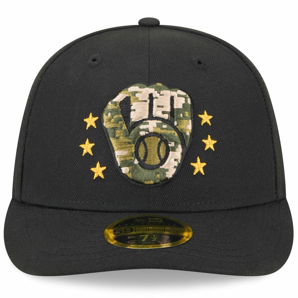 Milwaukee Brewers New Era 2024 Armed Forces Day Low Profile 59FIFTY Fitted Hat - MLB