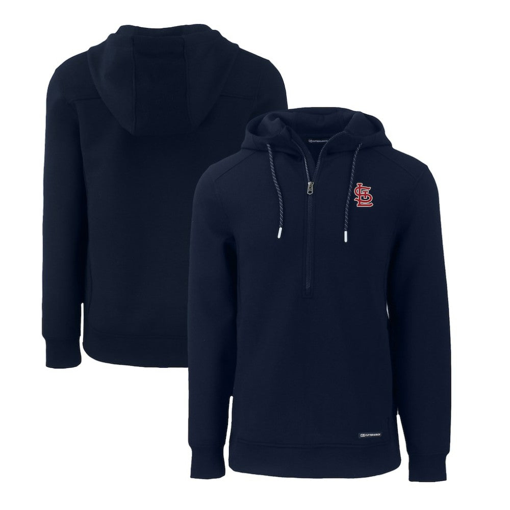 St. Louis Cardinals Cutter & Buck Roam Eco Half-Zip Recycled Pullover Hoodie - MLB