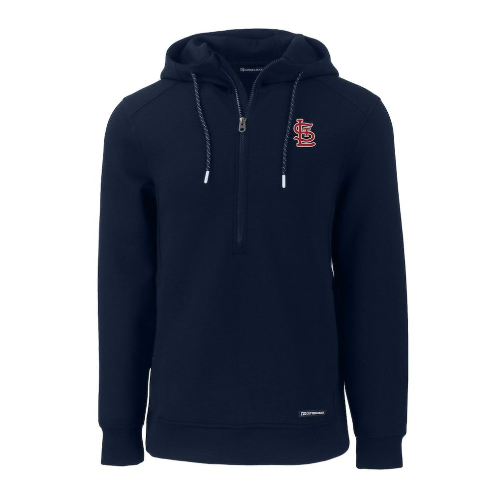 St. Louis Cardinals Cutter & Buck Roam Eco Half-Zip Recycled Pullover Hoodie - MLB