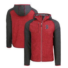 Boston Red Sox Cutter & Buck Mainsail Full-Zip Hooded Jacket - MLB