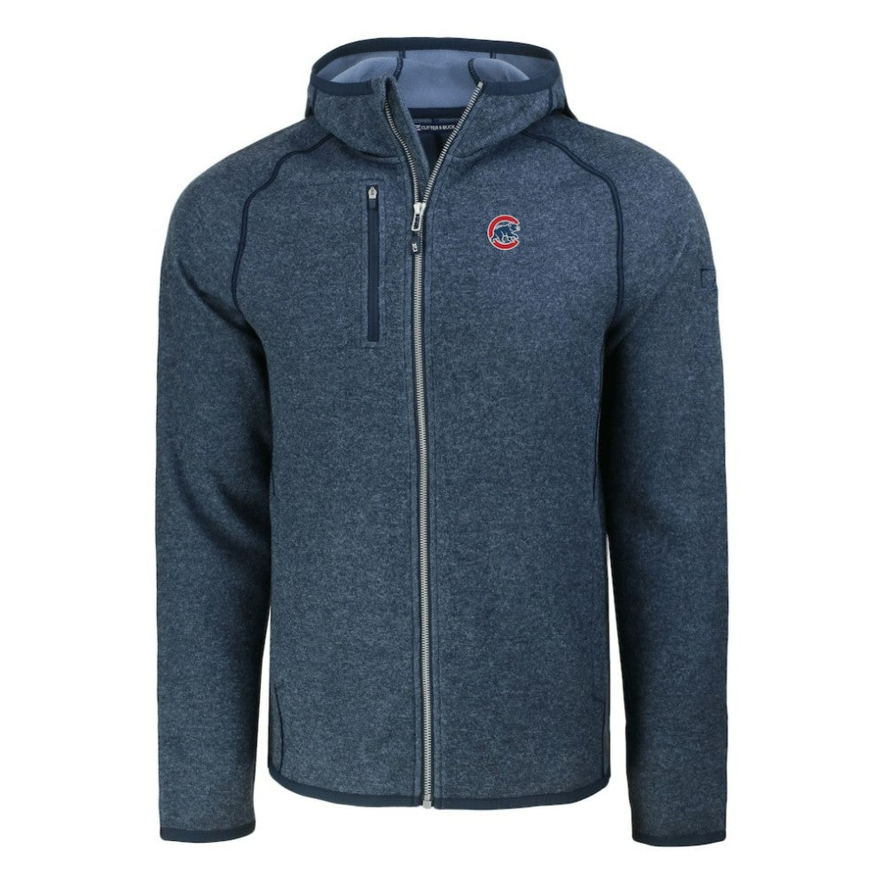 Chicago Cubs Cutter & Buck Mainsail Full-Zip Hooded Jacket - MLB