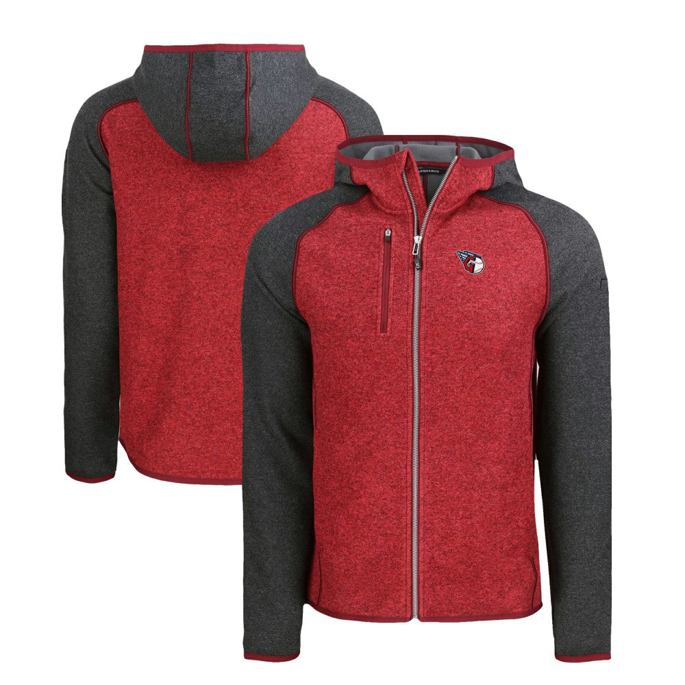 Cleveland Guardians Cutter & Buck Mainsail Full-Zip Hooded Jacket - MLB