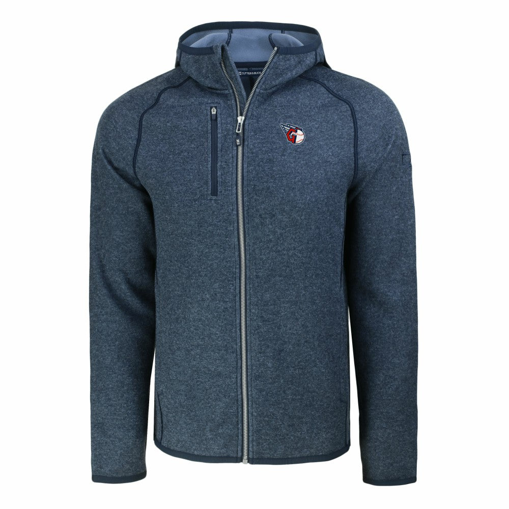 Cleveland Guardians Cutter & Buck Mainsail Full-Zip Hooded Jacket - MLB