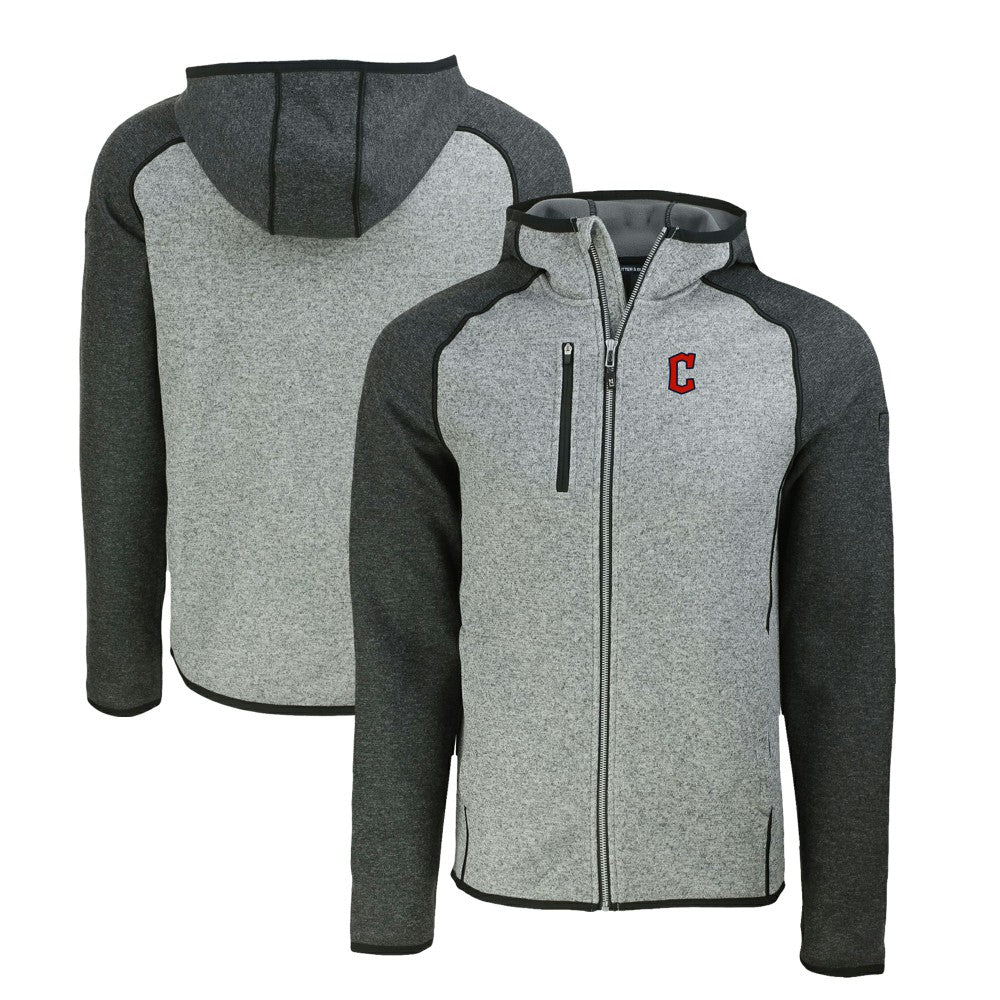 Cleveland Guardians Cutter & Buck Mainsail Full-Zip Hooded Jacket - MLB