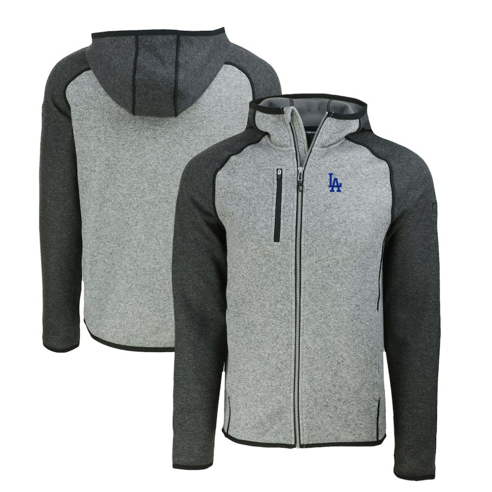 Los Angeles Dodgers Cutter & Buck Mainsail Full-Zip Hooded Jacket - MLB