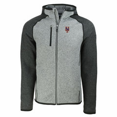 New York Mets Cutter & Buck Mainsail Full-Zip Hooded Jacket - MLB