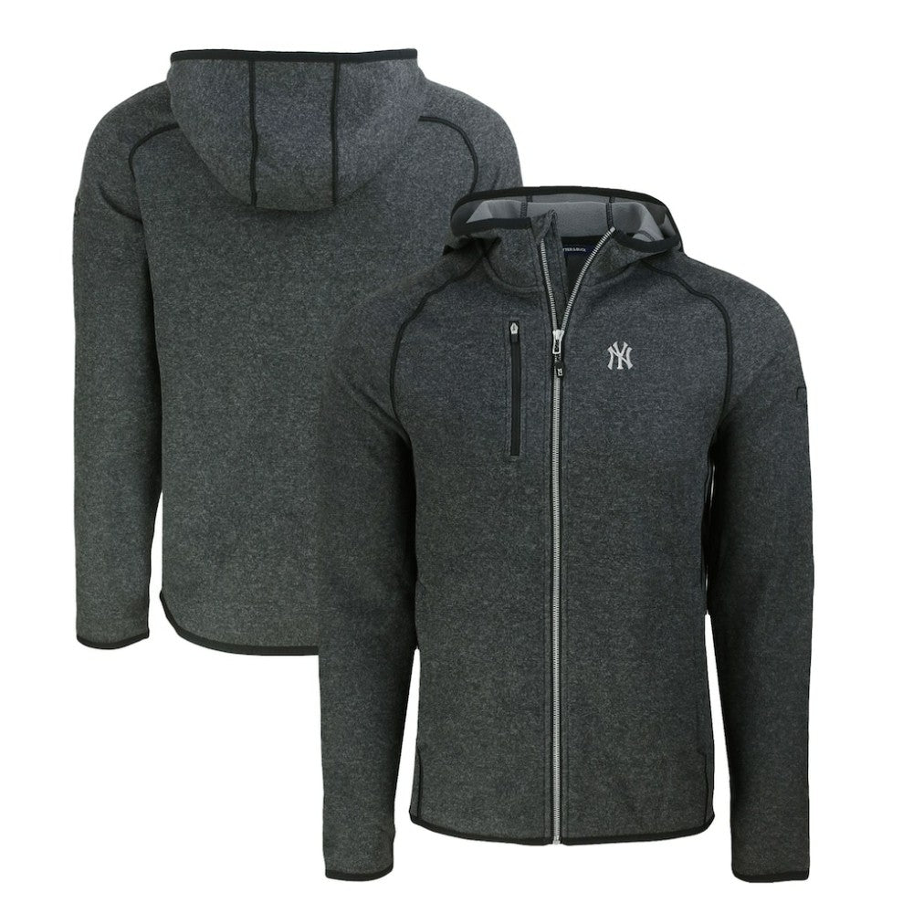 New York Yankees Cutter & Buck Mainsail Full-Zip Hooded Jacket - MLB
