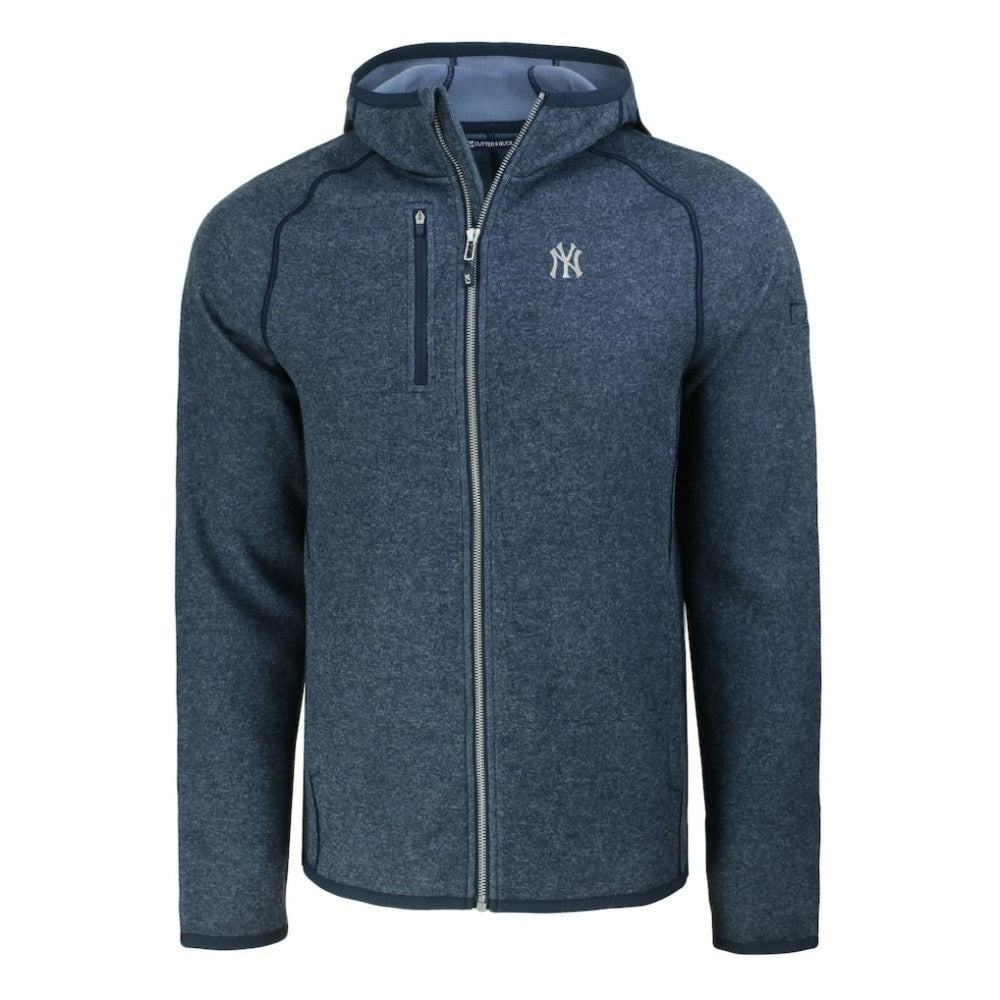 New York Yankees Cutter & Buck Mainsail Full-Zip Hooded Jacket - MLB