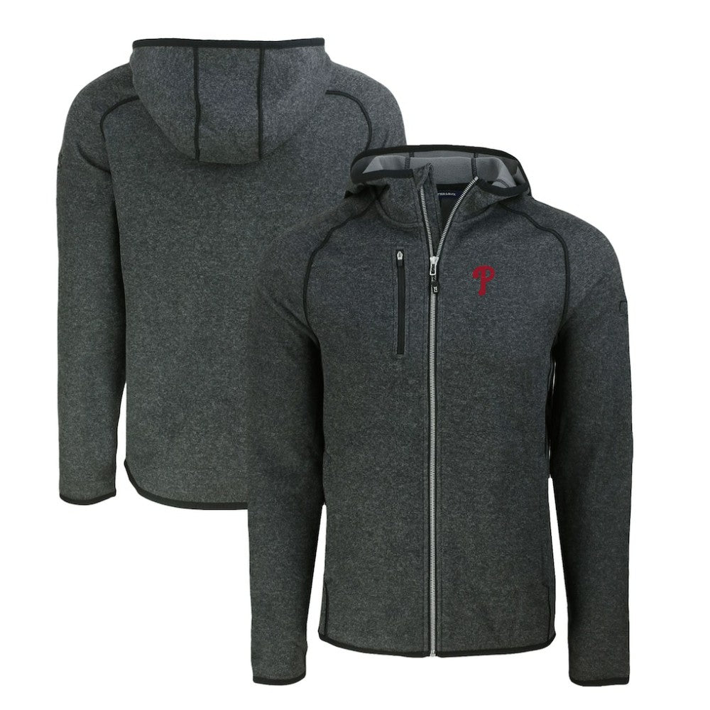 Philadelphia Phillies Cutter & Buck Mainsail Full-Zip Hooded Jacket - MLB