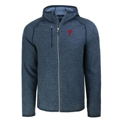 Philadelphia Phillies Cutter & Buck Mainsail Full-Zip Hooded Jacket - MLB