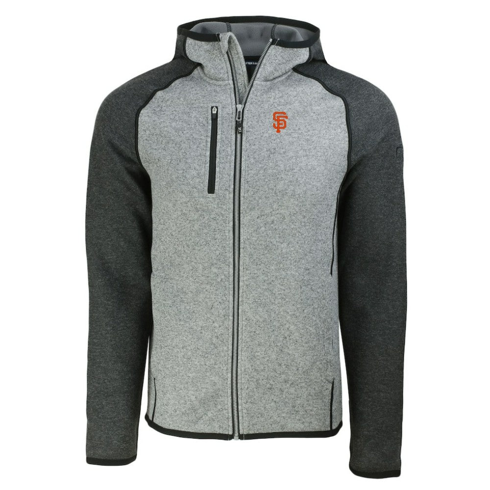 San Francisco Giants Cutter & Buck Mainsail Full-Zip Hooded Jacket - MLB