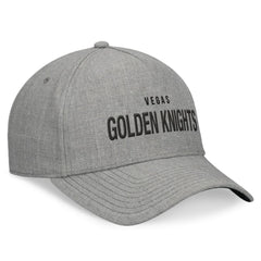 Vegas Golden Knights Fanatics Elements A-Frame Leather Strapback Hat - Heather Gray - NHL