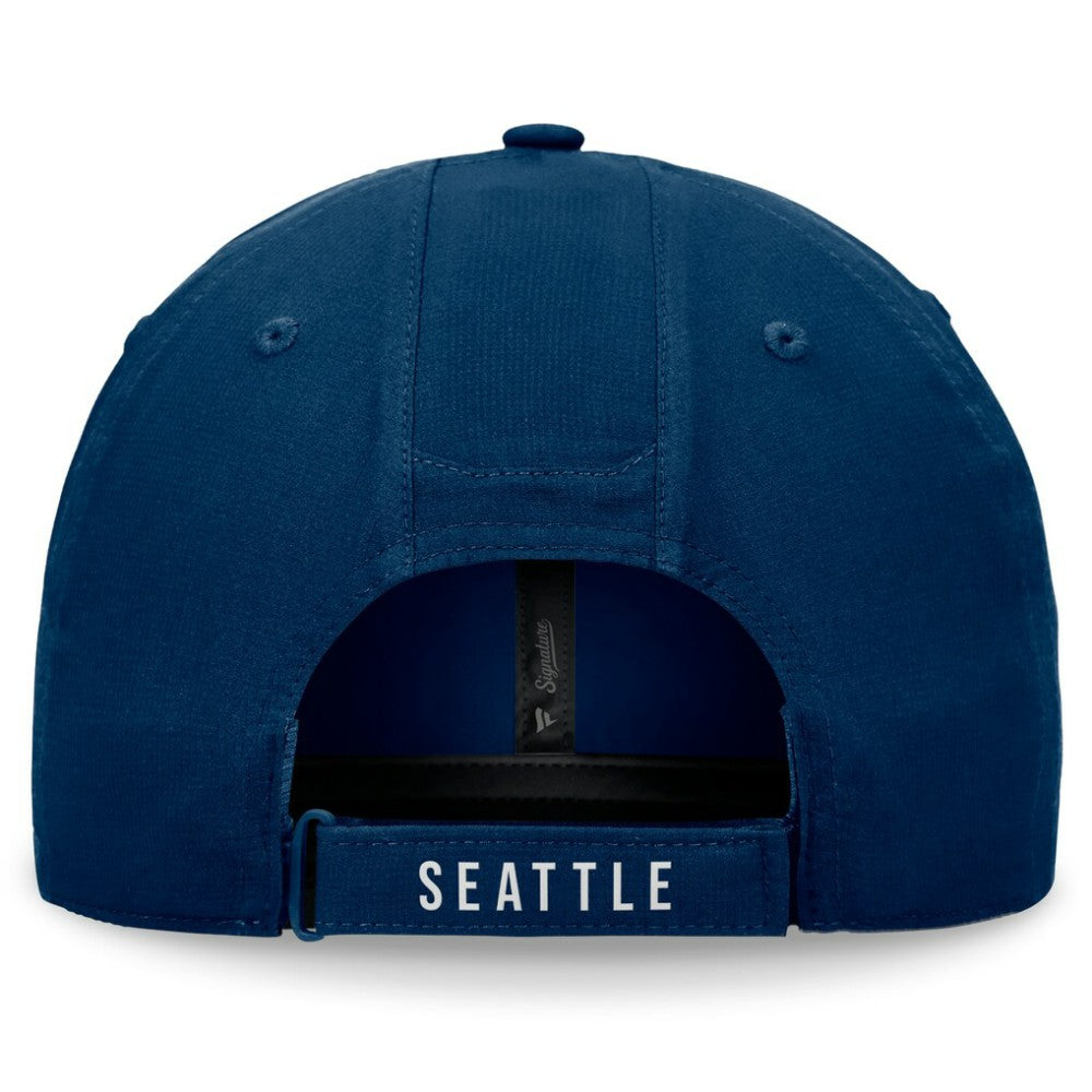 Seattle Kraken Fanatics Front Office Ripstop Adjustable Hat - Deep Sea Blue - NHL