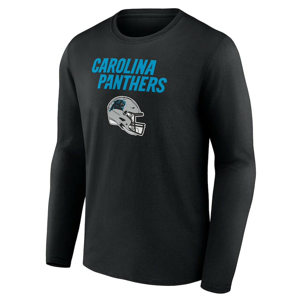 Bryce Young Carolina Panthers Team Wordmark Name & Number Long Sleeve T-Shirt Black | NFL