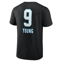 Bryce Young Carolina Panthers Team Wordmark Name & Number T-Shirt Black | NFL