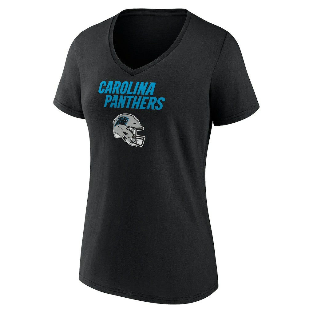 Bryce Young Carolina Panthers Women's Team Wordmark Name & Number V-Neck T-Shirt Black | NFL