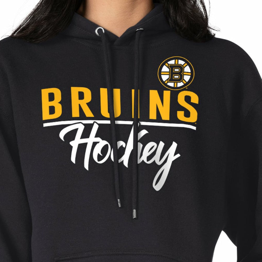 Boston Bruins G-III 4Her by Carl Banks Women's Team Sport Tri-Blend Fleece Hoodie - Black - NHL