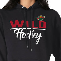 Minnesota Wild G-III 4Her by Carl Banks Women's Team Sport Tri-Blend Fleece Hoodie - Black - NHL