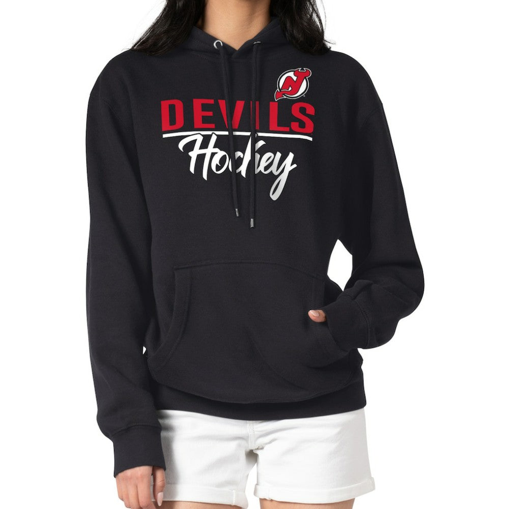 New Jersey Devils G-III 4Her by Carl Banks Women's Team Sport Tri-Blend Fleece Hoodie - Black - NHL