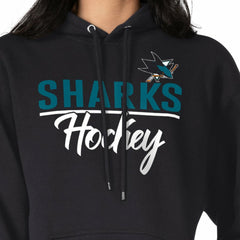 San Jose Sharks G-III 4Her by Carl Banks Women's Team Sport Tri-Blend Fleece Hoodie - Black - NHL