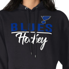 St. Louis Blues G-III 4Her by Carl Banks Women's Team Sport Tri-Blend Fleece Hoodie - Black - NHL