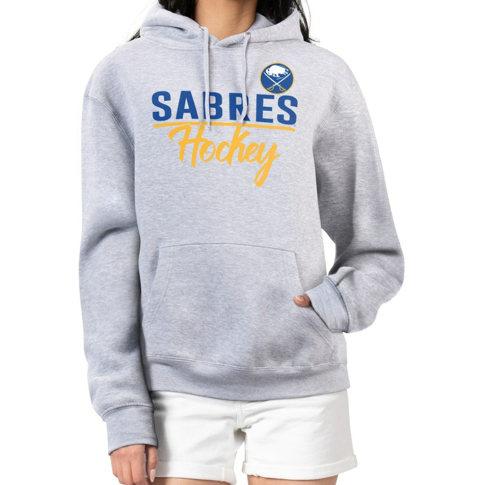 Buffalo Sabres G-III 4Her by Carl Banks Women's Team Sport Tri-Blend Fleece Hoodie - Heather Gray - NHL