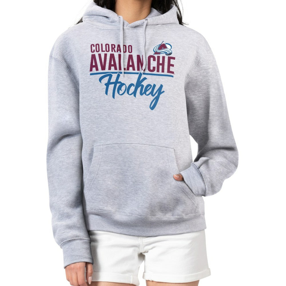 Colorado Avalanche G-III 4Her by Carl Banks Women's Team Sport Tri-Blend Fleece Hoodie - Heather Gray - NHL