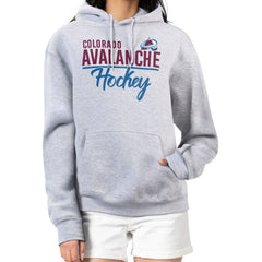 Colorado Avalanche G-III 4Her by Carl Banks Women's Team Sport Tri-Blend Fleece Hoodie - Heather Gray - NHL