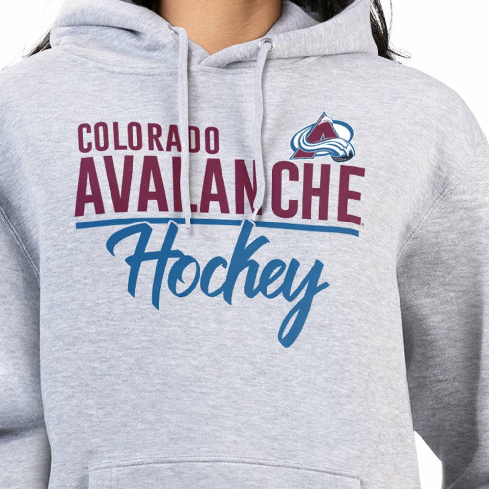 Colorado Avalanche G-III 4Her by Carl Banks Women's Team Sport Tri-Blend Fleece Hoodie - Heather Gray - NHL