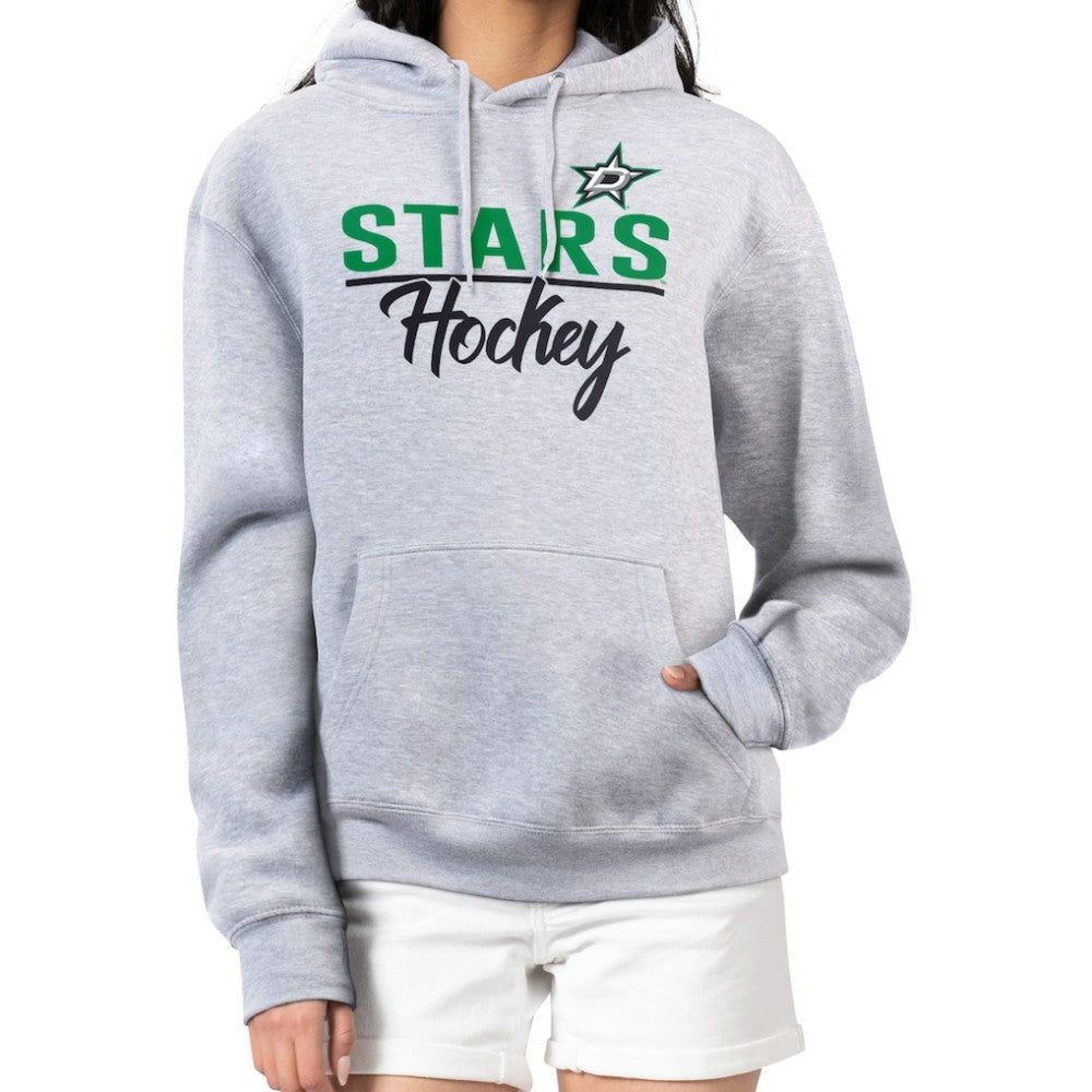 Dallas Stars G-III 4Her by Carl Banks Women's Team Sport Tri-Blend Fleece Hoodie - Heather Gray - NHL