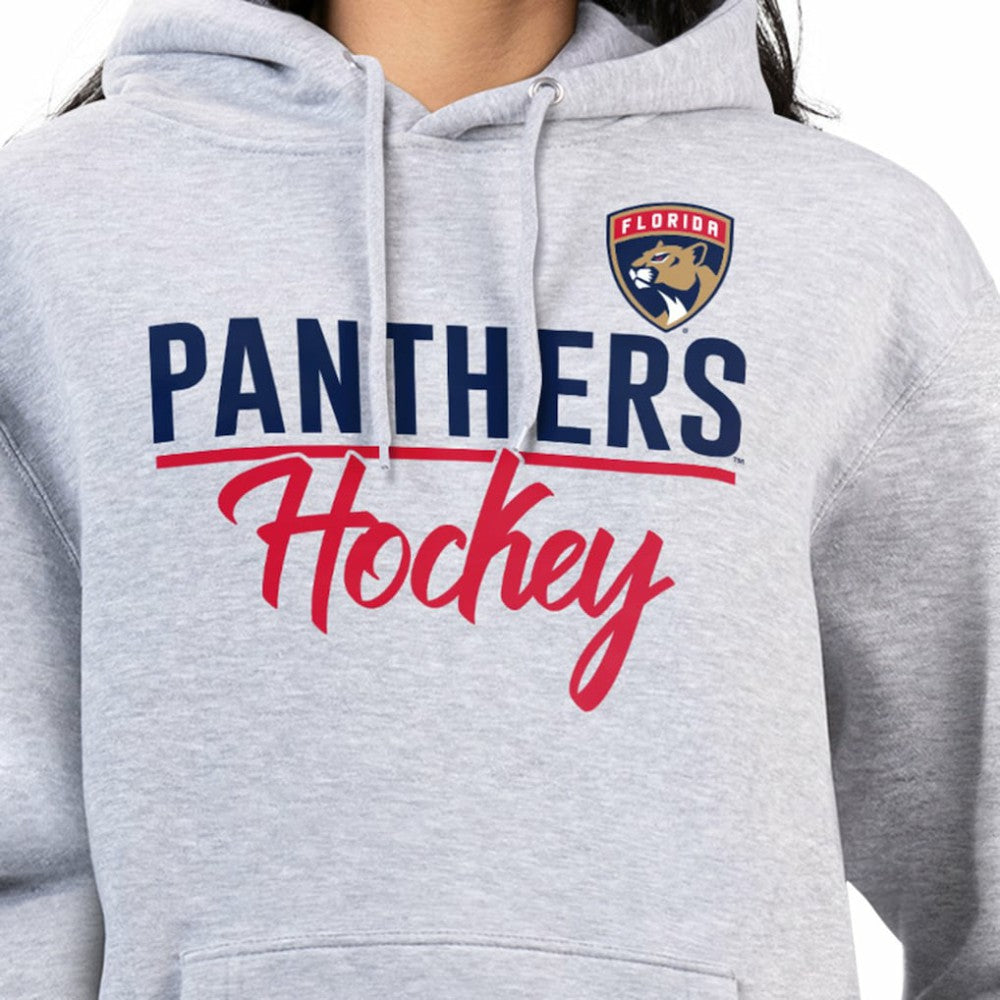 Florida Panthers G-III 4Her by Carl Banks Women's Team Sport Tri-Blend Fleece Hoodie - Heather Gray - NHL