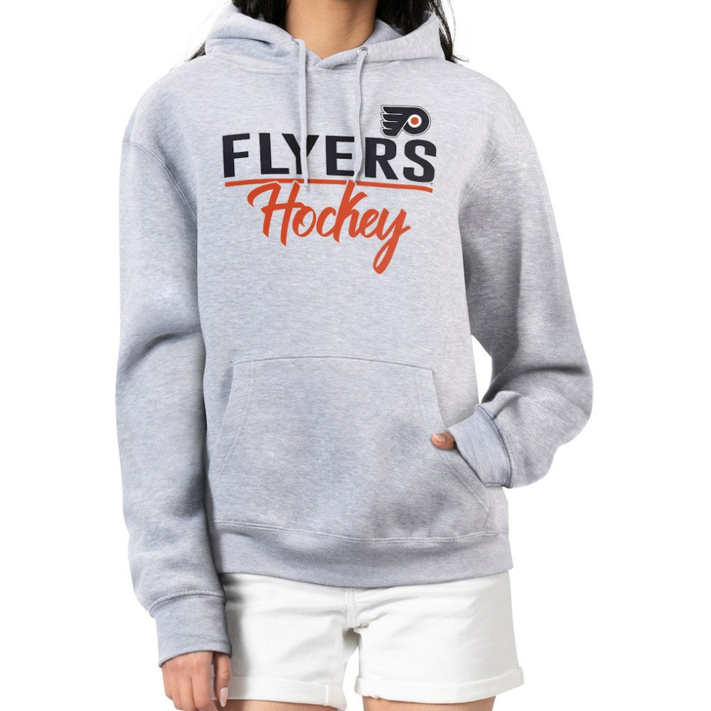 Philadelphia Flyers G-III 4Her by Carl Banks Women's Team Sport Tri-Blend Fleece Hoodie - Heather Gray - NHL