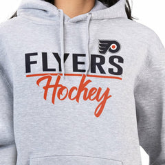 Philadelphia Flyers G-III 4Her by Carl Banks Women's Team Sport Tri-Blend Fleece Hoodie - Heather Gray - NHL