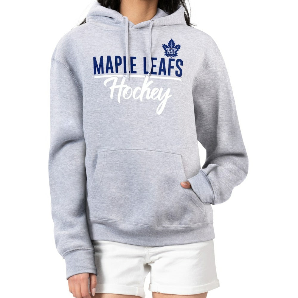 Toronto Maple Leafs G-III 4Her by Carl Banks Women's Team Sport Tri-Blend Fleece Hoodie - Heather Gray - NHL