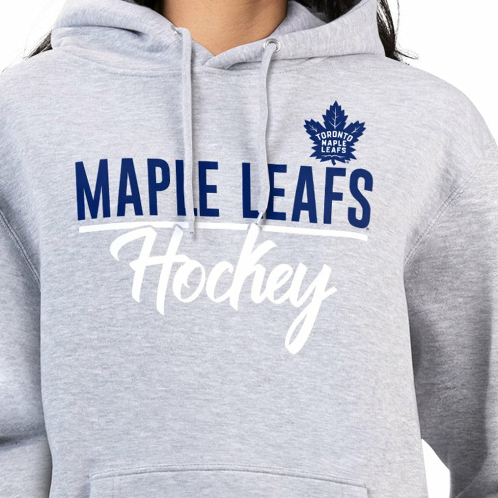 Toronto Maple Leafs G-III 4Her by Carl Banks Women's Team Sport Tri-Blend Fleece Hoodie - Heather Gray - NHL