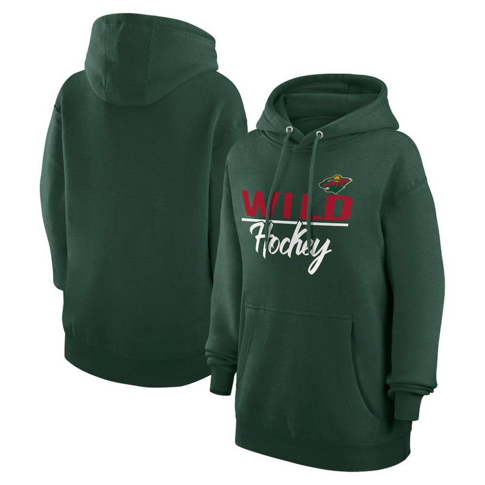 Minnesota Wild G-III 4Her by Carl Banks Women's Team Sport Tri-Blend Fleece Hoodie - Green - NHL