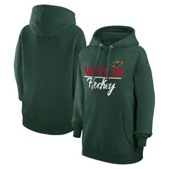 Minnesota Wild G-III 4Her by Carl Banks Women's Team Sport Tri-Blend Fleece Hoodie - Green - NHL
