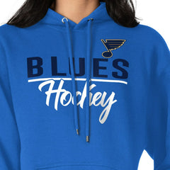 St. Louis Blues G-III 4Her by Carl Banks Women's Team Sport Tri-Blend Fleece Hoodie - Blue - NHL